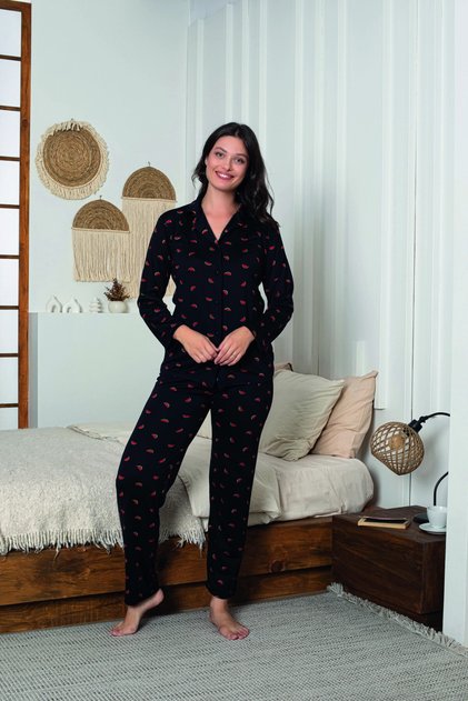 Patterned Women's Pajama Set 3307