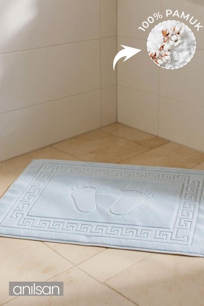 Grčki peškir za noge od 100% pamuka - plavi 50x70, 245 gr