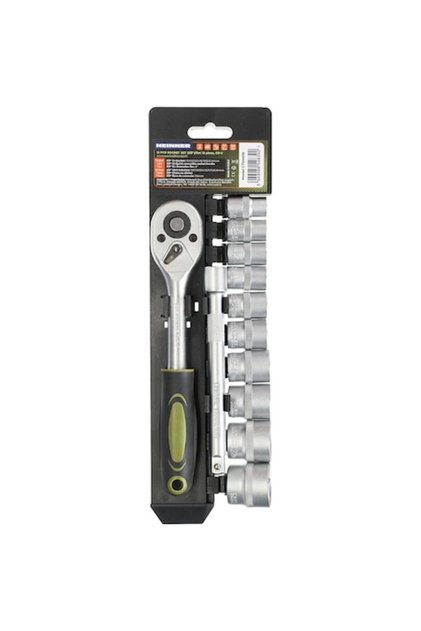 CTSM018 Set de chei tubulare cu clichet de 3/8 inch, 12 piese, 10-24 mm, crom-vanadiu