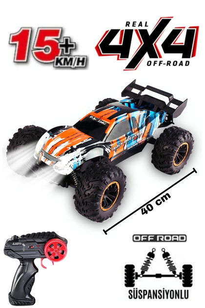TRENDZONE Uzaktan Kumandalı Şarjlı Işıklı 15km/h Yapan 4x4 Dev OFF
