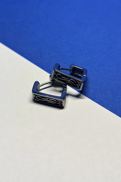 Modern Design Stainless Steel Men's Earrings