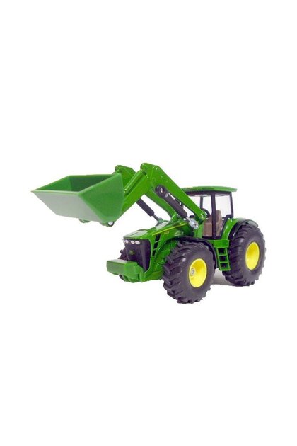 Jucărie Metalică Tractor John Deere 8430 1982 Scara 1:50 cu Încărcător Frontale Mobil