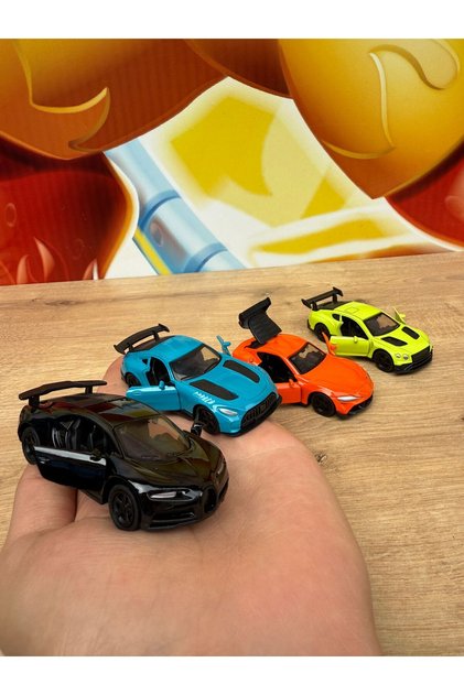 ラ*ウ様 AUTOart 1/64 ミニカー 4台セット SECTOYS 4'Lü Yarış Arabası Oyuncak Mercedes Amg Gtr Bugatti