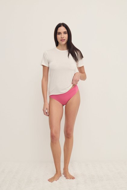 Pink Modal Normal Cut Underwear