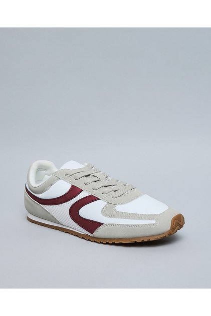 Ivory Women's Color Block Lace Up Shoes