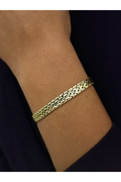 Premium Steel Bracelet Without Stones, Luxurious and Modern Design That Can Be Combined