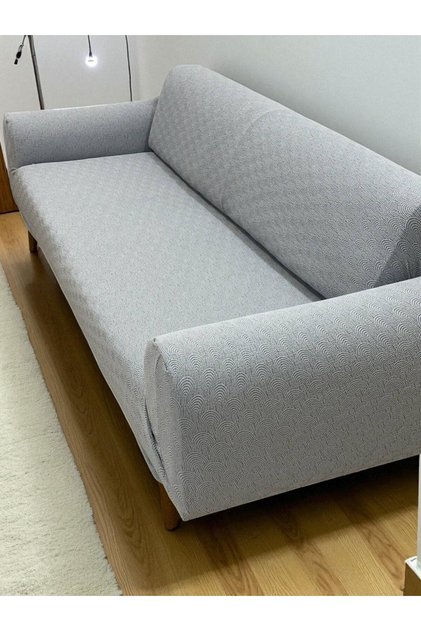 Bohemian Jacquard 3-Seater Gray Sofa Cover | Elastic Seat Cover | Sofa Bed Cover | Seat Cover