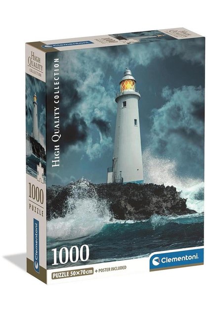 Фар в бурята Пъзел 1000 части