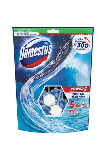 Deodorant pentru toaletă Power 5 Maxi Pack Ocean, 5 x 55 g