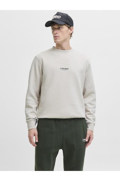 JJESOHO Sweat Crew Neck NOOS – Bisiklet Yaka Basic Erkek Sweatshirt, Rahat Günlük Model
