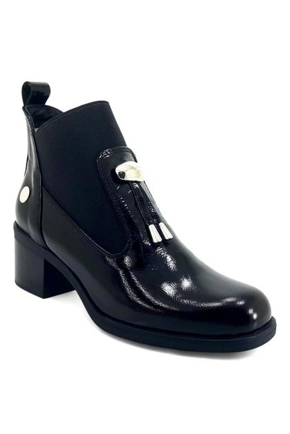 1805 Genuine Leather Daily Women's Boots-Black Patent Leather