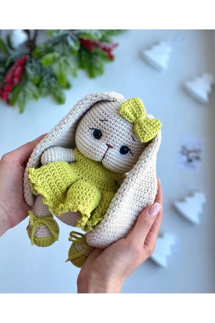 Amigurumi Uzun Kulaklı Tombik Tavşan
