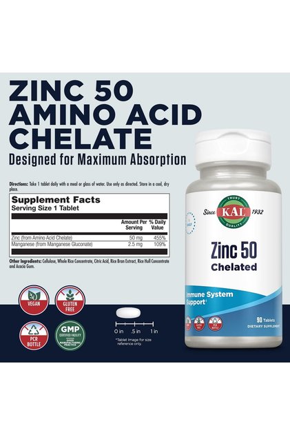 Zinc Çinko 50mg 90 Tablet
