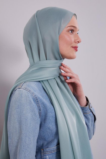 Green Plain Purple Shawl