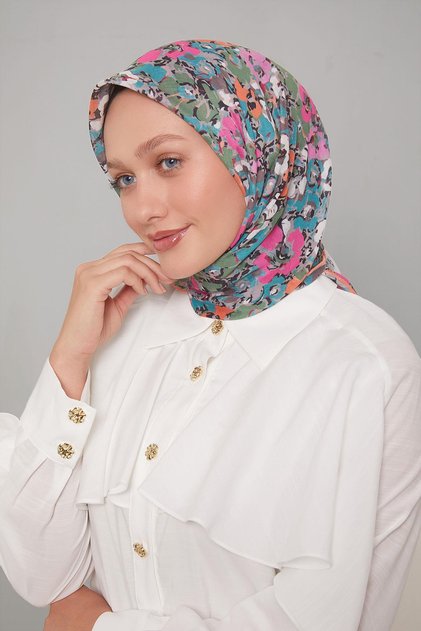 Salmon Clover Pattern Soft Scarf