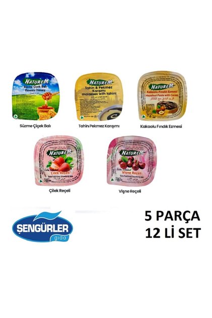 KAHVALTILIK PİKNİK SET 5 PARÇA (12 Lİ SET)
