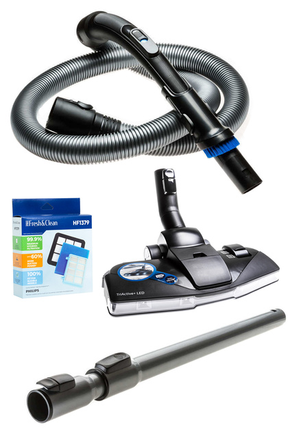 Set di filtri 6 in 1 per Philips Power Pro Compact/Active FC 9330 FC 9331 FC 9332 FC 933 FC 9334 FC 9350(HEPA, filtro di scarico, filtro motore lavabile