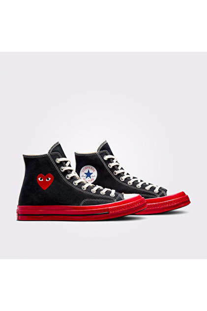 Converse X Comme Des Garçons Play Chuck 70 Unisex Siyah Bilekli