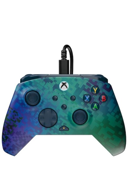 Controler cu fir Rematch Advanced Glitch Green - Xbox Fără sârmă X