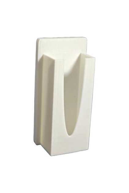 Suport pentru telecomandă TV, alb, 60 x 42 x 100 mm, montare fără găurire