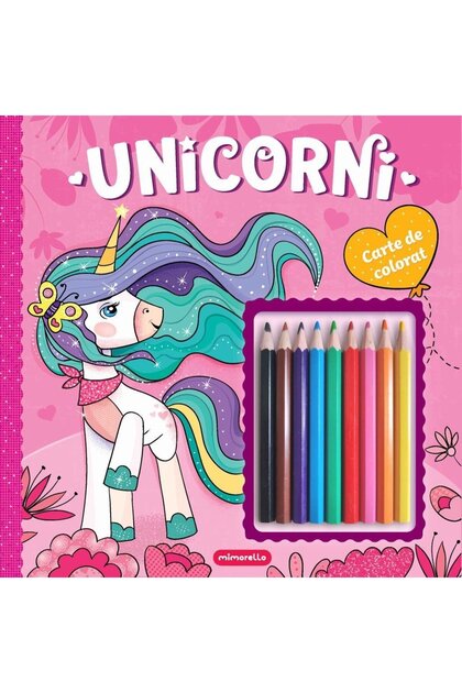 Unicorni - Carte de colorat