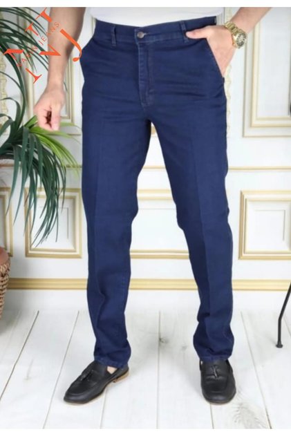 Classic Cut Lycra Men's Side Pocket Classic Jeans High-Waisted with Lycra