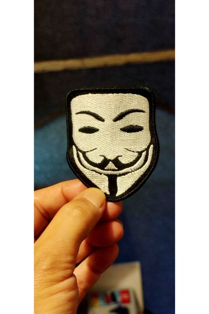 Mask Smiley Patch Iron-On