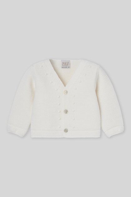 Paz Rodriguez Newborn Cream Cardigan