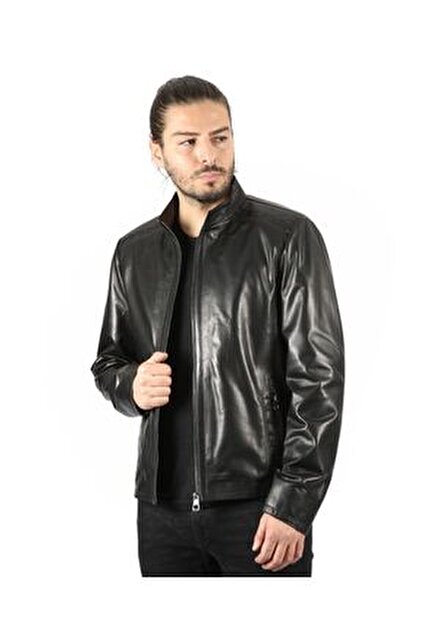 ONLY & SONS Heren Onsmike Pu Racer Jacket OTW Noos, zwart, m, zwart, M