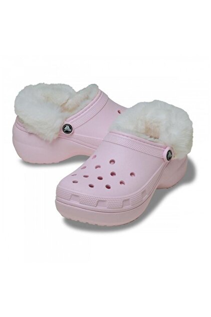 Crocs 212854-6ZW CLASSIC PLATFORM FUZZ LINED CLOG TERLİK SANDALET