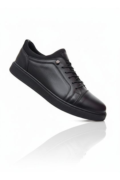 Atc 1301 Black Genuine Leather Orthopedic Sole Comfortable Seasonal Men's Shoes