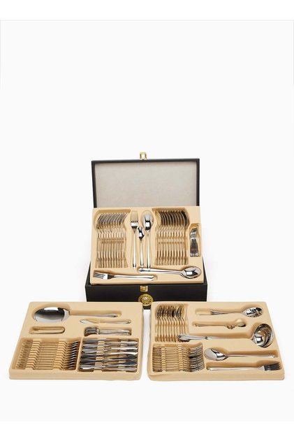 135-Piece Stainless Steel Cutlery Set Silver
