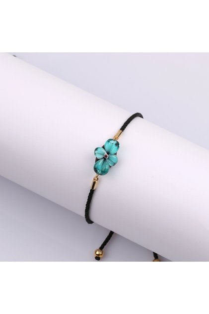 Kat Flower Murano Glass Beaded Bracelet