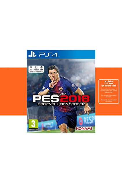 ☆PlayStation4☆ Konami [2.EL] Pes 2018 - Ps4 Oyun - Fiyatı, Yorumları