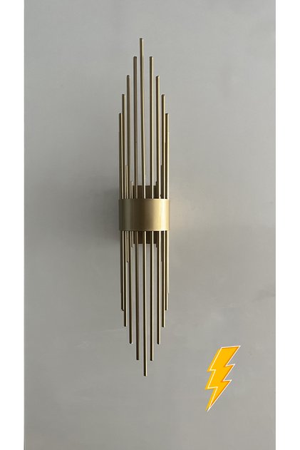 Mercan Eskitme Metal Elektrikli Aplik Günışığı Ledli Modern Duvar Lambası(Pilli Değildir) - Tek Adet