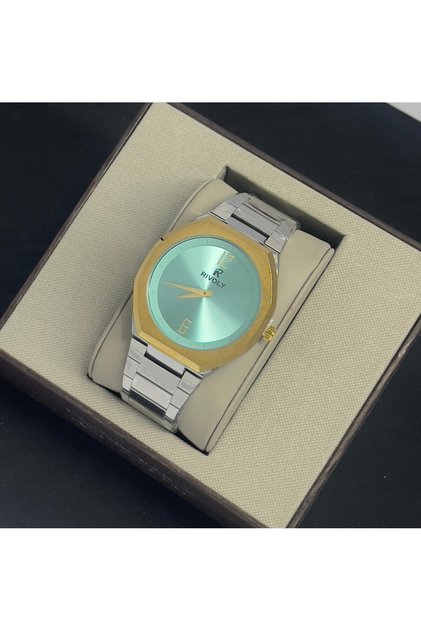 Men's stainless steel watch, modern design, waterproof, classic luxury wrist watch.