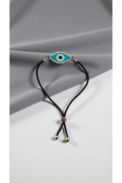 Miyuki Beads Handmade Silver Eye Adjustable Bracelet
