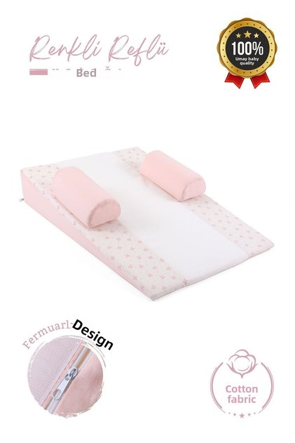 Baby Reflux Bed, Zippered, Washable Cover, Mattress, Cotton Fabric