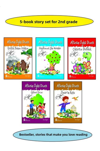 Colorful Set of 5 Story Books for 2Nd Graders (Best Seller)
