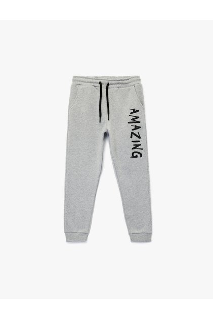 Pantaloni de sport imprimați cu talie elastică