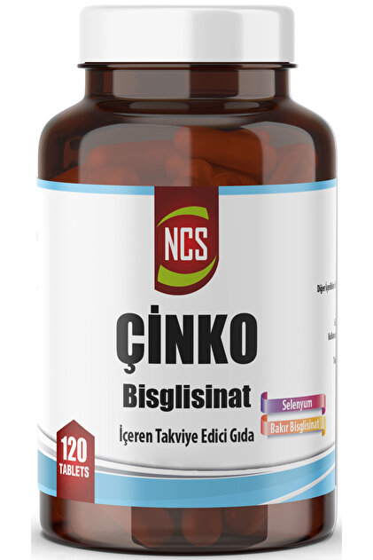 その他 zincite Ncs Çinko Zinc Bisglisinat 120 Tablet Selenyum Bakır Bisglisinat