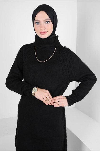 Turtleneck Knit Tunic 44065