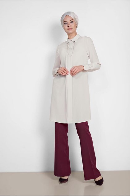 Classic Tunic with Collar Broches 4221