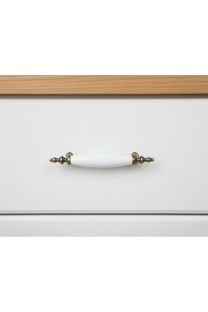 Porcelain 96mm Furniture Drawer Wardrobe Kitchen Cabinet Handle