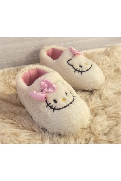 yumuşacık ses yapmaz hafif taban kız bebek çocuk kreş ev ayakkabısı panduf