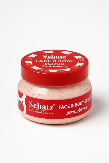 Çilek Aromalı Yüz ve Vücut Scrub 350 ml. Strawberry