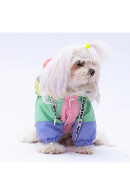 Pastel Kauai Polarlı Kedi Köpek Yağmurluk