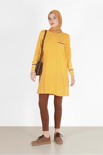 POCKET DETAILED KNITWEAR TUNIC 42013