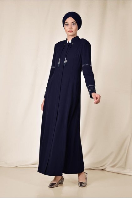 Embroidered Tassel Detail Pardesü 1417