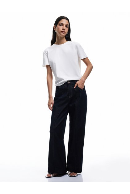 Short Sleeve Crew Neck Cotton Basic T-Shirt